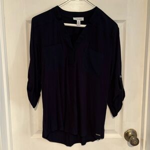 Calvin Klein Navy Women's Blouse